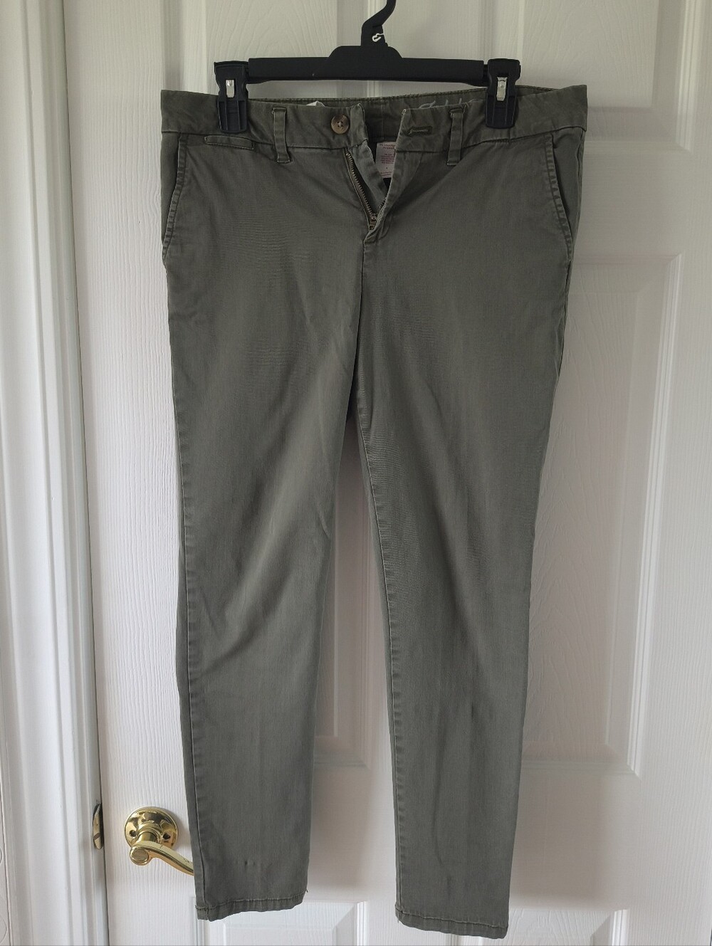 Women's Faded Glory Green Chino Pant || Size 4
